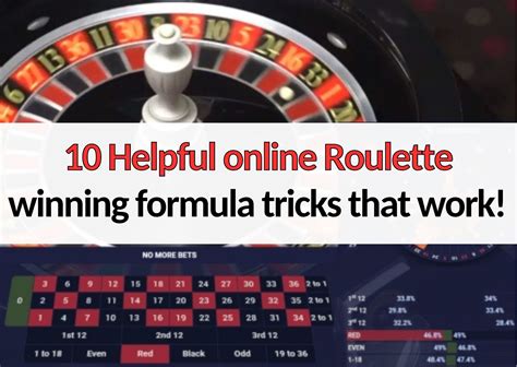 roulette tricks|roulette winning formula.